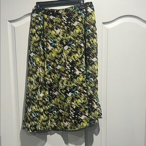 Le Suit Vibrant Patterned A-Line Skirt